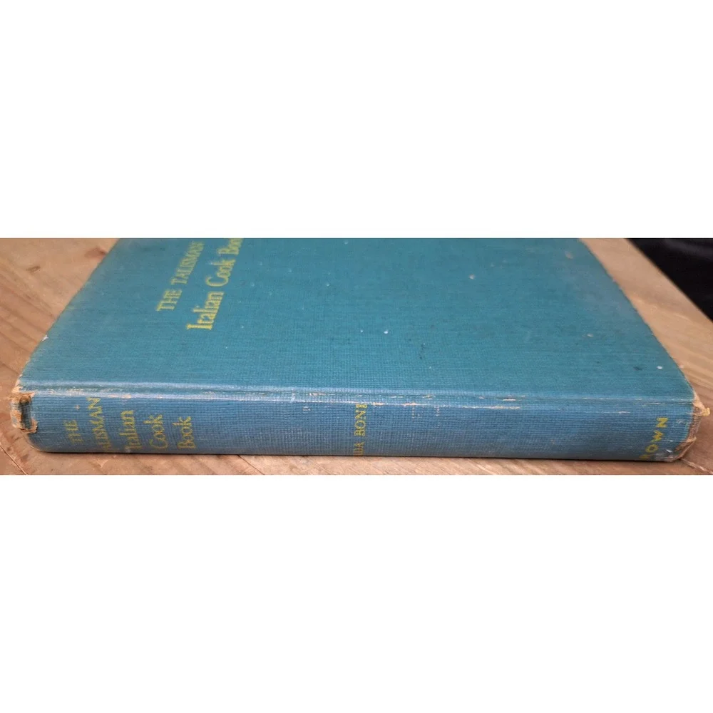 1950 The Talisman Italian Cook Book Ada Boni Ronzoni Special Edition Hardcover